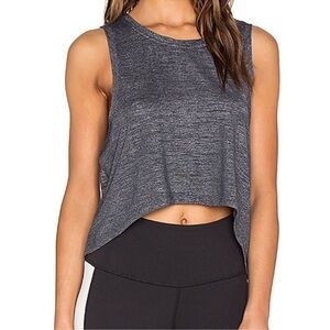 Beyond Yoga Cloud Heather Muscle Tank Top Gray Size Medium